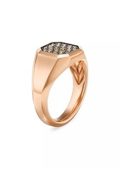 David Yurman Streamline Signet Ring in 18K Rose Gold