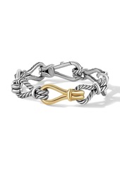 David Yurman Thoroughbred Loop Chain Bracelet With 18K Yellow Gold