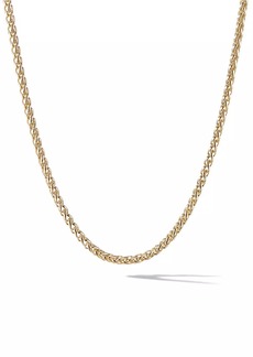 David Yurman Wheat Chain Necklace In 18K Yellow Gold, 4mm