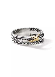David Yurman X Crossover Band Ring in Sterling Silver