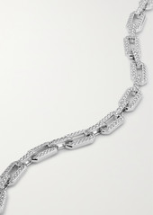 David Yurman Xl Starburst 18-karat White Gold Diamond Necklace