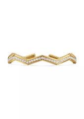 David Yurman Zig Zag Stax™ Cuff Bracelet in 18K Yellow Gold