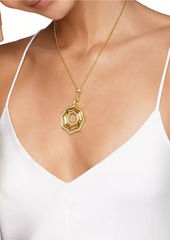 David Yurman Zig Zag Stax™ Pendant Necklace in 18K Yellow Gold with Diamonds 38MM