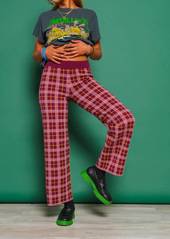 DAYDREAMER Boysenberry Plaid Pant