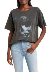 Daydreamer Joni Mitchell Blue Cotton Graphic T-Shirt