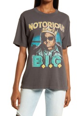 Daydreamer Notorious B.I.G. Crown Weekend Cotton Graphic Tee in Washed Black at Nordstrom