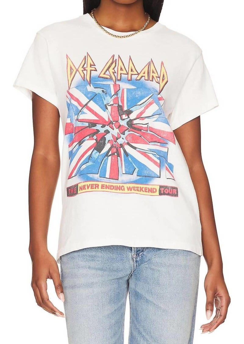 DAYDREAMER Def Leppard 1993 Never Ending Weekend Tour Tee In Vintage White