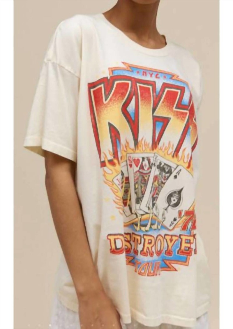 DAYDREAMER Kiss Destroyer Shirt In White