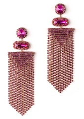 Deepa Gurnani Anvi Crystal Fringe Earrings