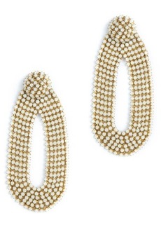 Deepa Gurnani Bianca Crystal Drop Earrings