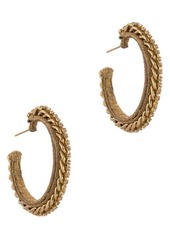 Deepa Gurnani Elena Crystal Hoop Earrings