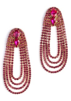 Deepa Gurnani Eliana Crystal Drop Earrings