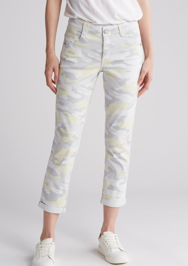 Democracy Ab Solution Camo Cropped Jeans in Lemon Lush at Nordstrom Rack
