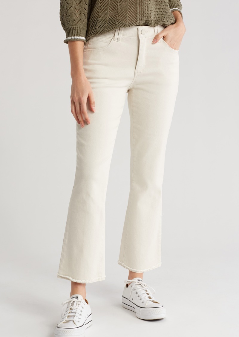 Democracy AB Tech High Rise Crop Kick Flare Jeans in Blanched Almond at Nordstrom Rack