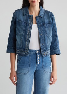 Democracy Embroidered Jean Jacket in Blue at Nordstrom Rack