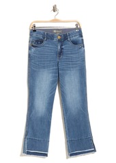 Democracy Kick Crop Flare Jeans in Mid Blue at Nordstrom Rack