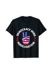 Democracy Wins Inauguration Biden Harris 2021 T-Shirt
