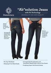 "Democracy Women's ""Ab"" Solution Wide Leg Jean - Indigo"