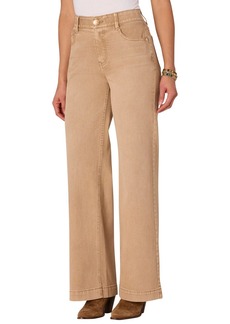 "Democracy Women's ""Ab"" Solution Wide Leg Jean - Washed Sand"