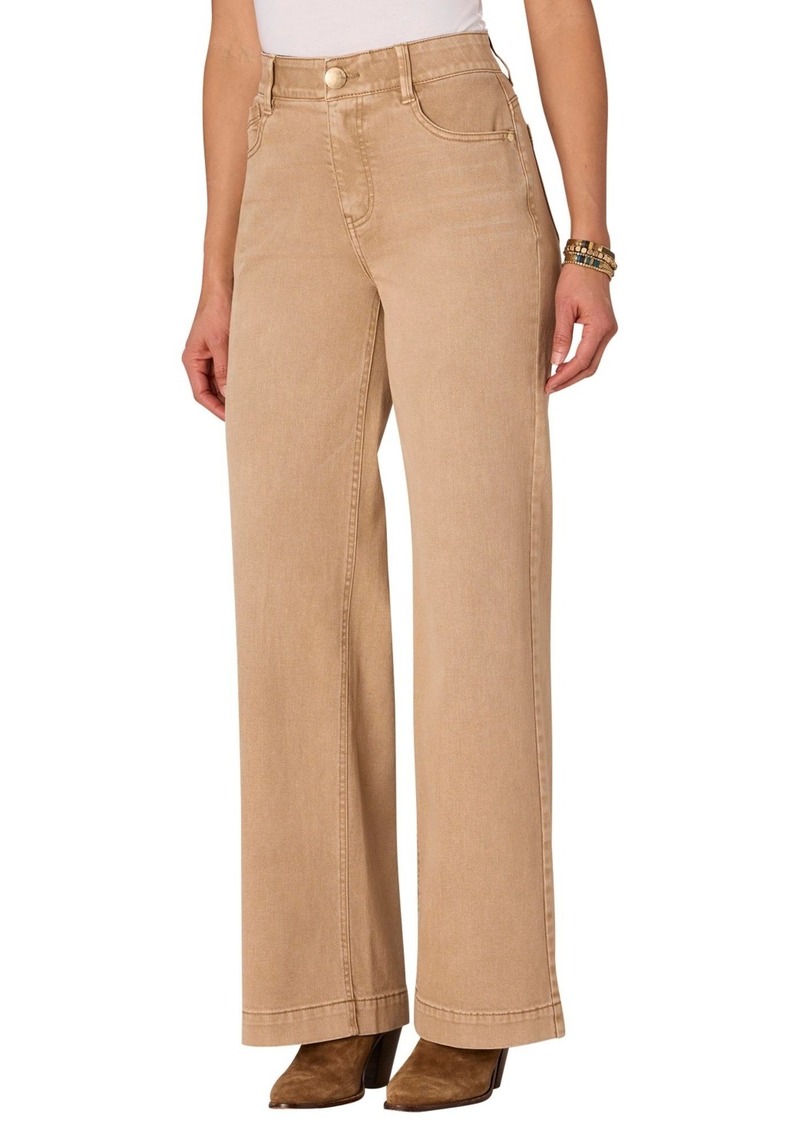 "Democracy Women's ""Ab"" Solution Wide Leg Jean - Washed Sand"