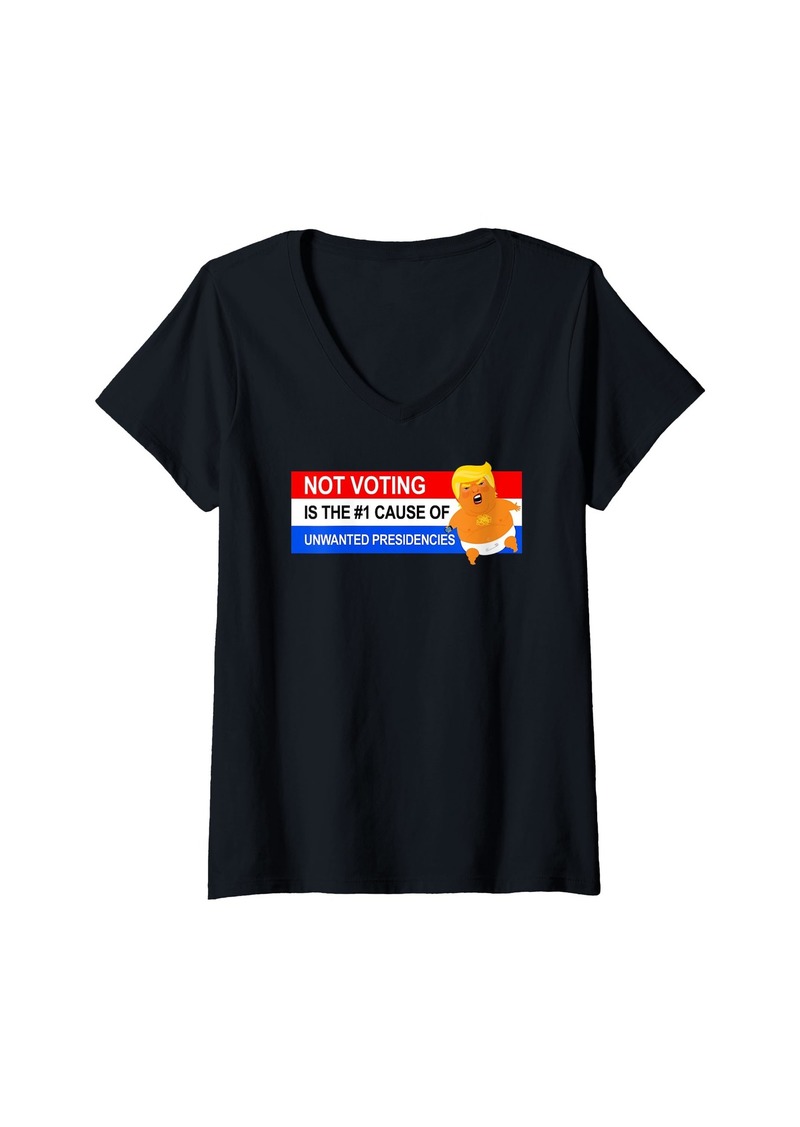 Democracy Womens Voting Prevents Unwanted Presidencies V-Neck T-Shirt