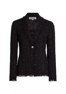 Derek Lam Adelaide Sparkle Tweed Jacket