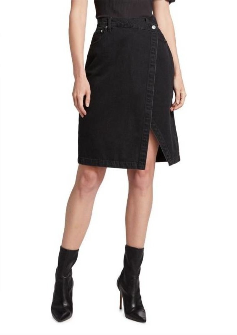 Derek Lam Aine Asymmetric Denim Skirt