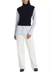 Derek Lam Aissa Layered Button-Up Shirt