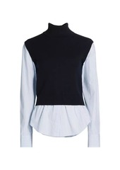 Derek Lam Aissa Layered Button-Up Shirt