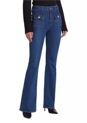 Derek Lam Brandi Patch Pocket Flare Jeans