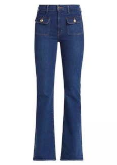 Derek Lam Brandi Patch Pocket Flare Jeans