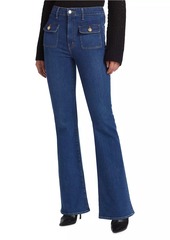 Derek Lam Brandi Patch Pocket Flare Jeans