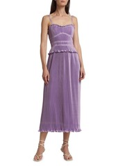 Derek Lam Brisha Pleated Midi Dress