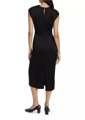 Derek Lam Cantini Cap-Sleeve Midi-Dress