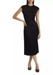 Derek Lam Cantini Cap-Sleeve Midi-Dress