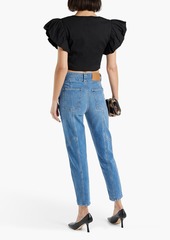 Derek Lam 10 Crosby - Alexa cropped high-rise tapered jeans - Blue - 24