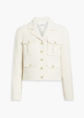 Derek Lam 10 Crosby - Arleth cropped metallic cotton-blend tweed jacket - White - US 14