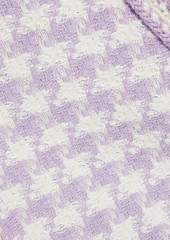 Derek Lam 10 Crosby - Astrid metallic houndstooth cotton-blend tweed jacket - Purple - US 4