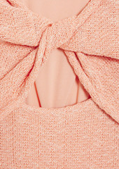 Derek Lam 10 Crosby - Barbara cutout twisted cotton-blend midi dress - Orange - XS