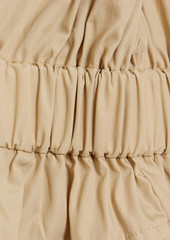 Derek Lam 10 Crosby - Hadley belted cotton-poplin mini shirt dress - Neutral - US 4