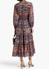 Derek Lam 10 Crosby - Elsa printed cotton-poplin midi dress - Multicolor - US 0