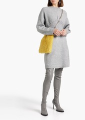 Derek Lam 10 Crosby - Brushed mélange knitted mini dress - Gray - S