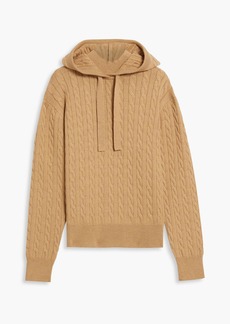 Derek Lam 10 Crosby - Cable-knit wool-blend hoodie - Neutral - XS