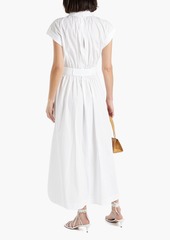 Derek Lam 10 Crosby - Celeste wrap-effect cutout cotton-poplin maxi dress - White - US 12