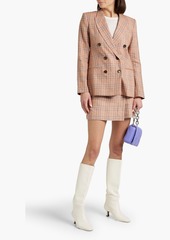 Derek Lam 10 Crosby - Checked linen-blend tweed blazer - Neutral - US 4