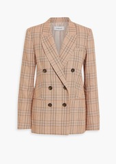 Derek Lam 10 Crosby - Checked linen-blend tweed blazer - Neutral - US 0