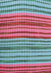 Derek Lam 10 Crosby - Cianna striped ribbed cotton-blend midi dress - Multicolor - L