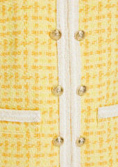 Derek Lam 10 Crosby - Cotton-blend tweed jacket - Yellow - US 2