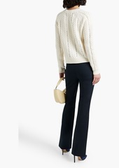 Derek Lam 10 Crosby - Cotton-blend twill flared pants - Blue - US 00