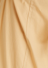 Derek Lam 10 Crosby - Charlene wrap-effect cutout cotton-poplin midi shirt dress - Neutral - US 0